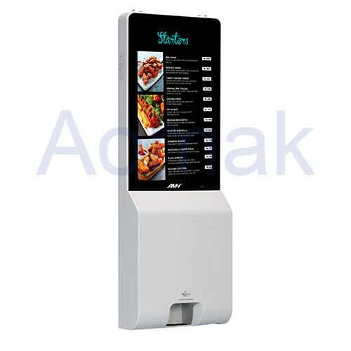 Hand sanitizer ads kiosk display